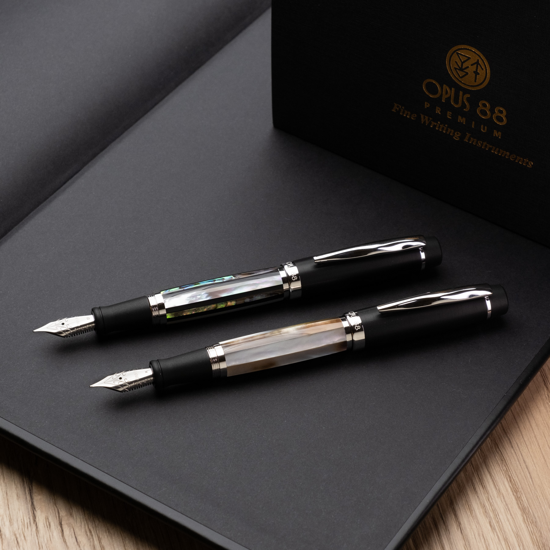Opus 88 Premium Shell Black Mother of Pearl Fountain pen